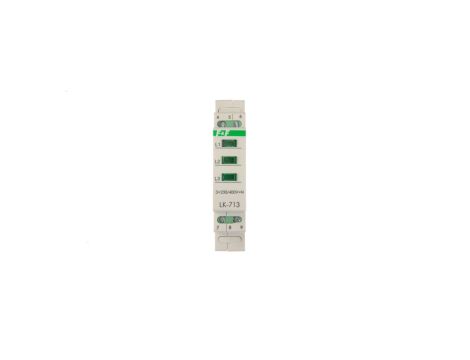 Lampka modułowa 3-fazowa zielona 3x230V+N AC LK-713G