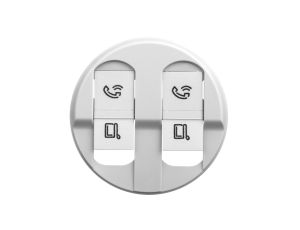 CELIANE Plakietka gniazda podwójnego RJ45 biała 068252