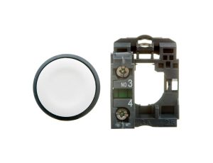Przycisk sterowniczy 22mm biały 1Z z samopowrotem XB5AA11