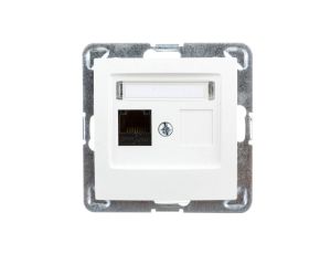 IMPRESJA Gniazdo komputerowe pojedyncze RJ45 kat.5e MMC ecru GPK-1Y/K/m/27