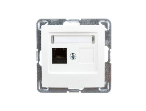 IMPRESJA Gniazdo komputerowe pojedyncze RJ45 kat.5e MMC ecru GPK-1Y/K/m/27