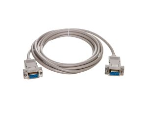 Kabel połączeniowy RS232 null-modem Typ DSUB9/DSUB9, Ż/Ż beżowy 3m AK-610100-030-E