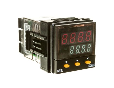 Programowalny regulator 90-264VAC wej. uniwersalne wyj.1 przekaźnik 2A wyj.2/alarm 2 przekaźnikowe alarm 1przek. 2A RE43 4111100