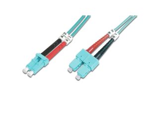Patch cord światłowodowy LC/SC duplex MM 50/125 OM3 LSOH 2m DK-2532-02/3