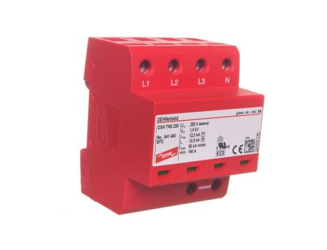 Ogranicznik przepięć Typ T1+T2 4P 12,5kA/50kA 1,5kV DEHNshield TNS 255 941400