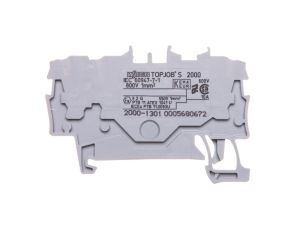 Złączka szynowa 3-przewodowa 1,0mm2 szara TOPJOBS 2000-1301