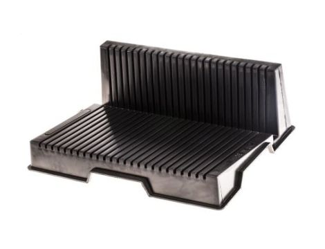 L shaped PCB rack w/25 slot,273x210x83mm