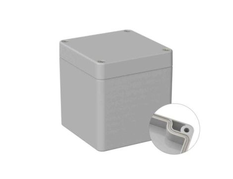 Obudowa ogólnego użytku ekranowana Szary IP66 Silikon, 80 x 82 x 85mm, RS PRO 5U3