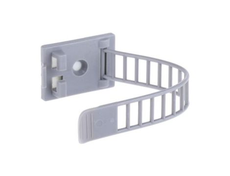 Spinka do kabli Regulowany zacisk, 22mm, materiał: Nylon 66, Samoprzylepny, 30.5 x 21 x 90mm, RS PRO / 100 szt.