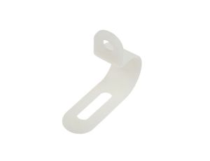 Zacisk typu P, Ø zew. 14.3mm, szer. 13mm, kolor: , kolor: Naturalny, materiał: Nylon