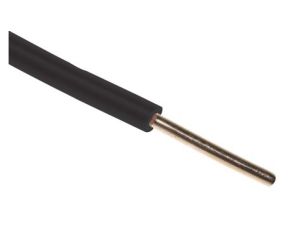 Jednożyłowy kabel sterowniczy CSA 1,5 mm, Maks. +70C 600 V Czarny, RS PRO
