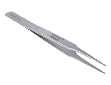 Pęseta, dł. +120, antymagnetyczna, materiał: Stal nierdzewna, RS PRO