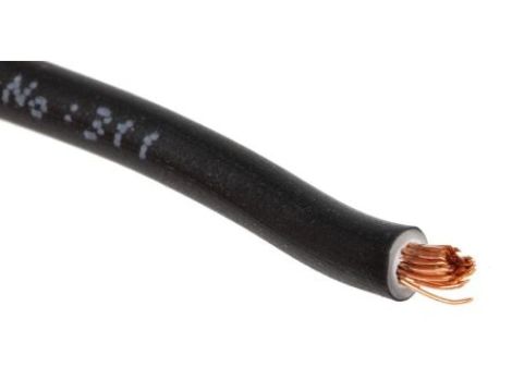 Przewód zasilający 1 Core Polichlorek winylu PVC Sheath Czarny 4.1mm od , 750 V