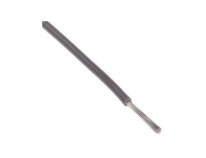 Przewód do urządzeń PTFE PTFE Szary, 100m 0,08 mm 7/0,12 mm, 300 V, -75 → +200C, Ø 0.71mm, RS PRO BS3G210