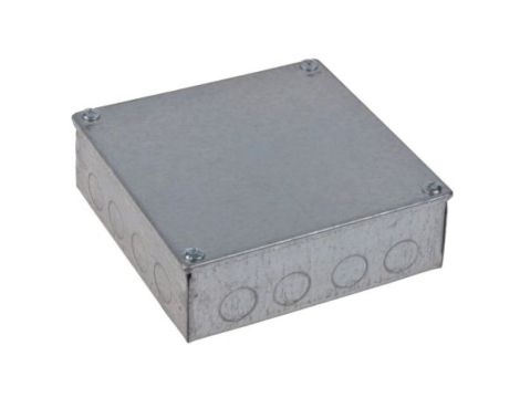Puszka zaciskowa, Stal Galwanizowany 6 Knockouts 150mm x 150 mm x 50mm RS PRO