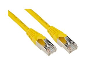 Kabel kat. 5e F/UTP Żółty 3m