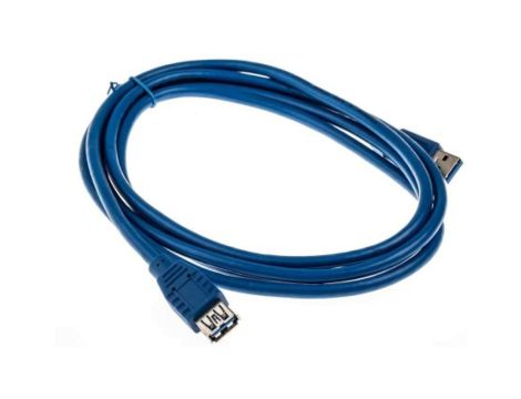 Przedłużacz USB, dł. 2m, kolor: Niebieski