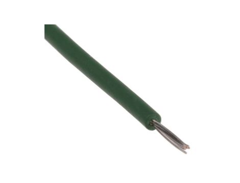 Przewód jednożyłowy linkowy, UL 3239, 0,2 mm, 11/0,16 mm, 24 AWG, XLPE, 6 kV DC, Zielony, dł. 100m, RS PRO