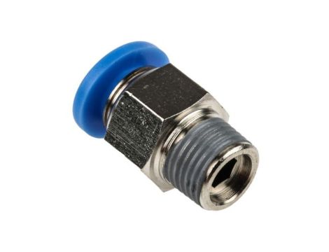 Adapter gwintowany prosty gwint – rura, 10 barów