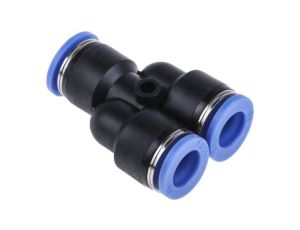 Pneumatic Y Tube-to-Tube Adapter, 10 barów