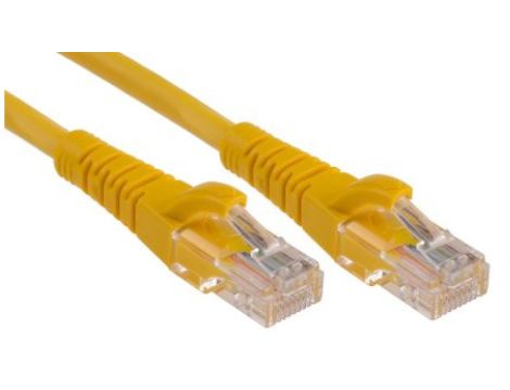 Kabel kat. 5e U/UTP Żółty 1m