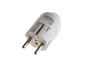 Wtyk sieciowy, 16A, 250 V, 2P+E Typ F, niemieckie Schuko, RS PRO