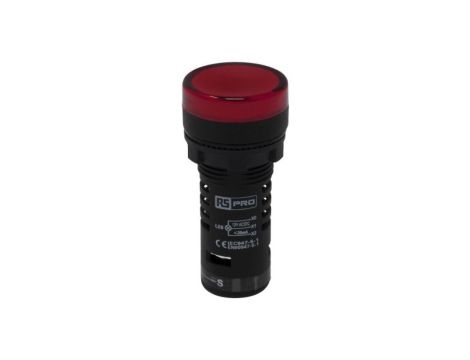 Lampka kontrolna w komplecie z układem testowym, Ø 22mm, IP65, RS PRO