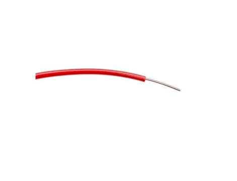 Przewód jednożyłowy linkowy, 0,6 mm, 1/0,6 mm, 19 AWG, PVC, 1 kV AC, Czerwony, dł. 100m, RS PRO