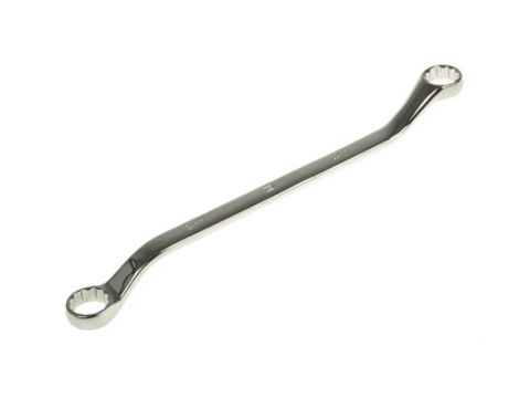 Klucz oczkowy odgięty, roz. 22 x 24 mm, dł. 346 mm, materiał: Stal chromowo-wanadowa, RS PRO