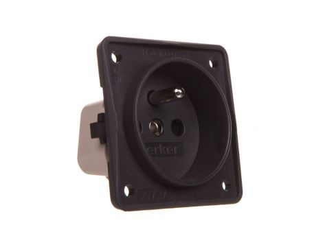 Berker Integro Gniazdo pojedyncze z/u z podwyższona ochroną styków 16A IP20 antracytowe 961952505