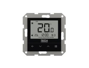 TECH F-4Z V2 - Regulator pokojowy bezprzewodowy doramkowy kolor czarny