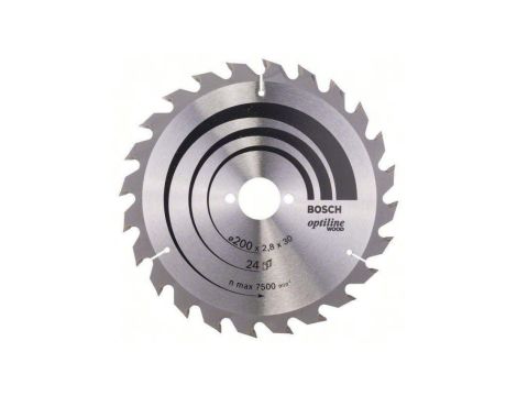 Piła tarczowa-h optiline wood 200*2,8*30/z24