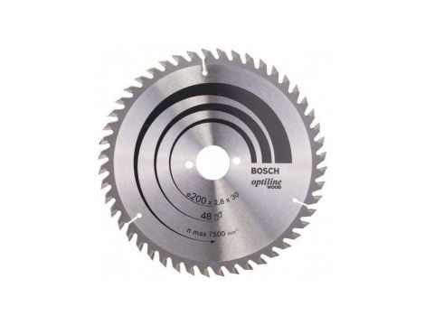 Piła tarczowa-h optiline wood 200*2,8*30/z48