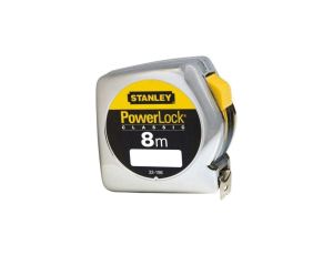 MIARA POWERLOCK, CHROMOWANA OBUDOWA PLASTIKOWA 8M/25MM L