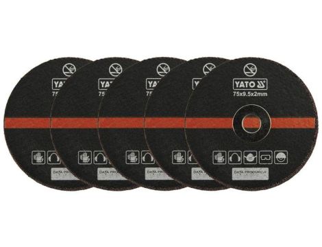 KOMPLET TARCZ DO CIĘCIA METALU 75MM*2MM