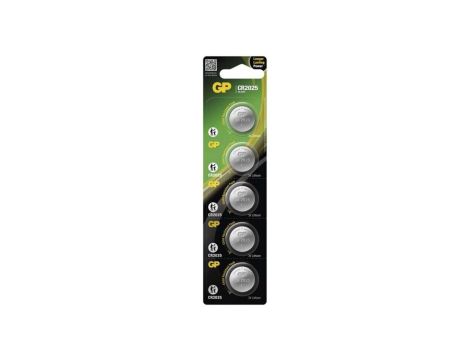 GP litowa bateria guzikowa CR2025 5BL /5szt./