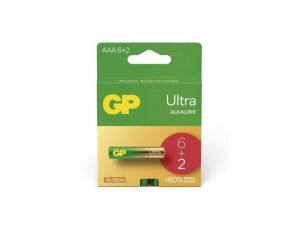 GP bateria alkaliczna ULTRA AAA (LR03) 6+2PP /8szt./