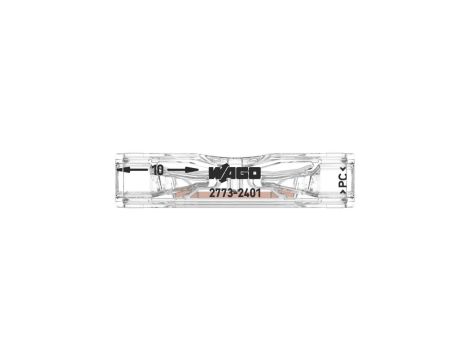 WAGO INLINE 2773-2401 Szybkozłączka przelotowa 2x 0,75-4mm2 na drut 450V/32A ORYGINALNA 100szt.