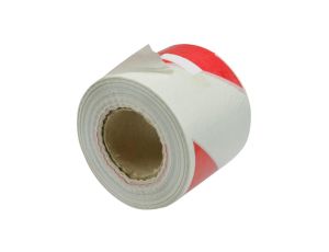 Taśma ostrzegawcza odgradzająca BIAŁO-CZERWONA 80mm 500m