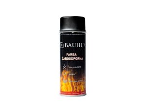 Farba żaroodporna wysokotemperaturowa spray czarna 400ml BAUHUS