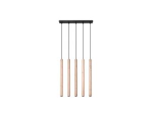 Lampa wisząca PASTELO 5L drewno