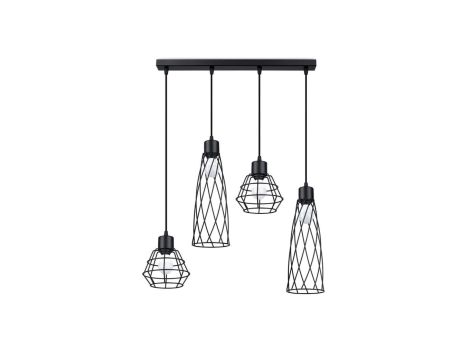Lampa wisząca SUBA 4L czarna