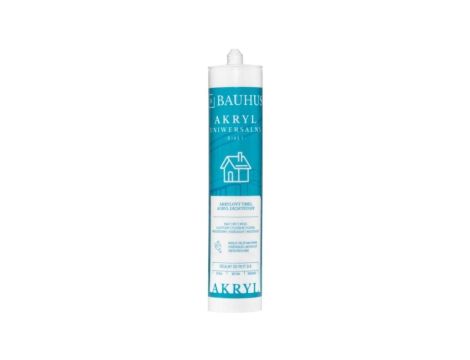 Akryl uniwersalny biały do wypełniania pęknięć 310ml BAUHUS