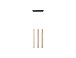 Lampa wisząca PASTELO 3L drewno