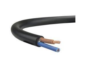 Przewód prądowy H03VV-F / OMY 300V 2x1 czarny linka Elektrokabel /100m/