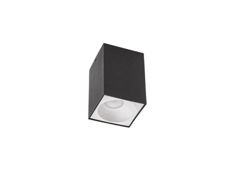 CHLOE ELEMENTO NATYNKOWA GU10 250V IP20 95x95x138mm CZARNY kwadrat.