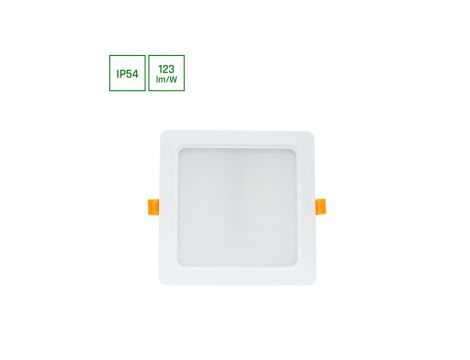 DURE 3 DOWNLIGHT 18W NW 230V 110st IP54 IK06 170x170x34 BIAŁY kwadratowa zasilacz zintegrowany