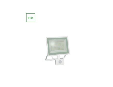 NOCTIS LUX 3 NAŚWIETLACZ 50W NW 230V IP44 180x215x53mm BIAŁY czujnik ruchu PIR