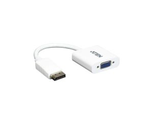 Adapter DisplayPort - VGA (D-Sub VGA 15-pin) Full HD (wtyk / gniazdo) biały ATEN VC925