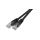 Patchcord UTP kat.6 kabel sieciowy LAN 2x RJ45 linka czarny 0,5m
